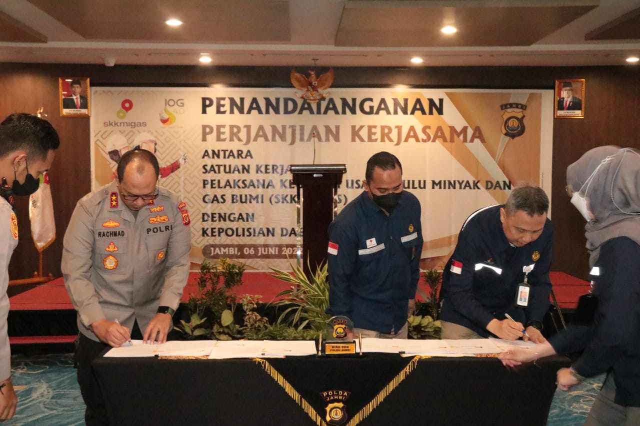 amankan objek vital kapolda jambi tandatangani perjanjian kerjasama dengan skk migas 47340