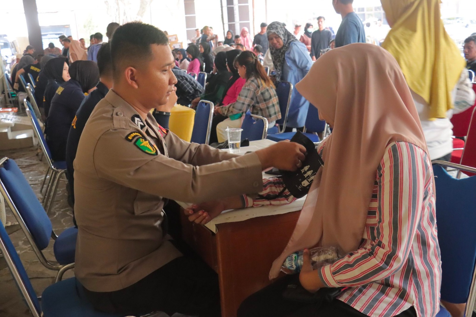 biro sdm polda gorontalo gelar bakti sosial dan bakti kesehatan dalam rangka rakorbin 65799