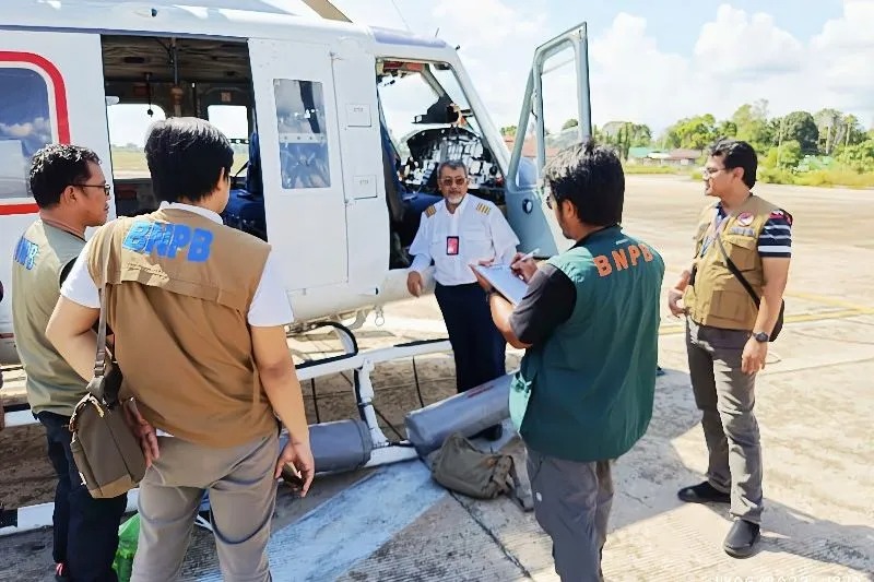 bnpb kirim helikopter water bombing untuk cegah karhutla di kalimatan tengah 59470