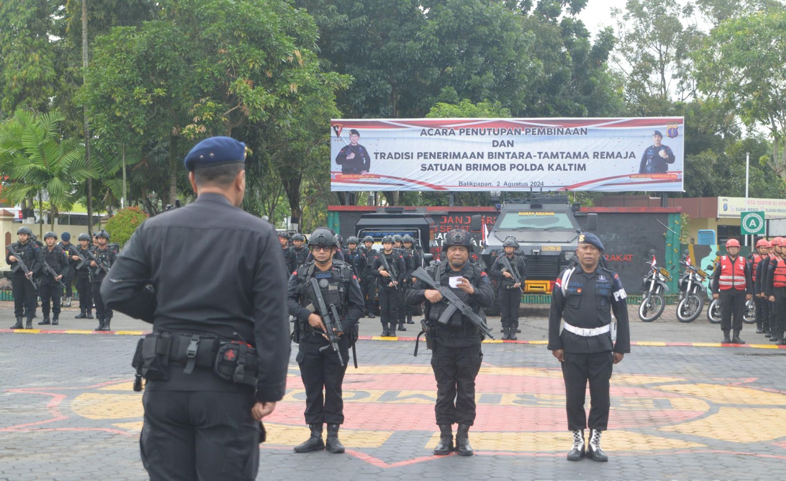 brimob polda kaltim gelar pasukan pengamanan hut ri ke 79 di ikn 77713
