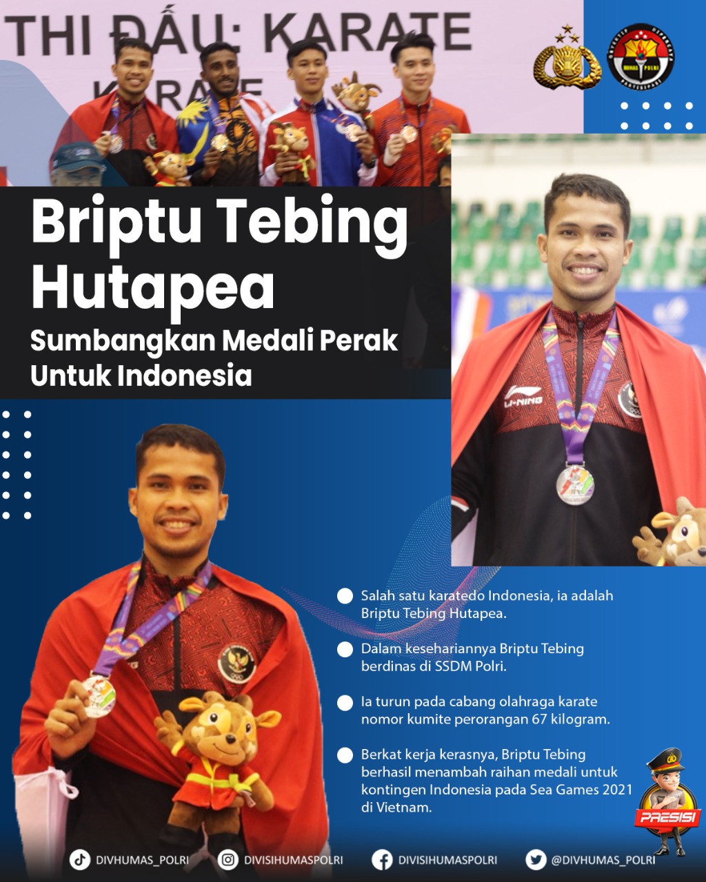 briptu tebing hutapea sumbangkan medali perak untuk indonesia 47010