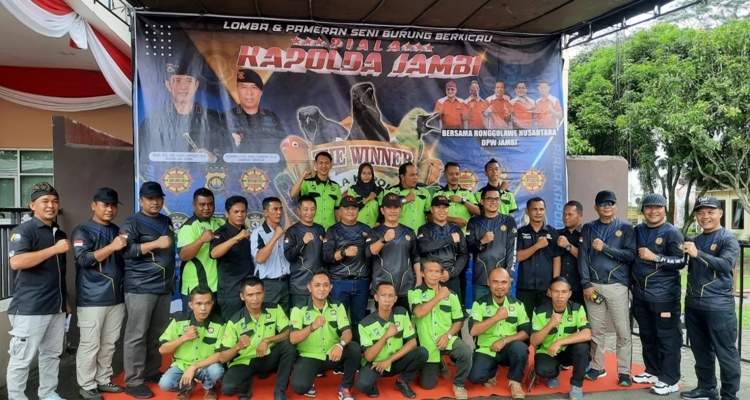 buka lomba dan pameran seni burung berkicau kapolda jambi ajang silaturahmi pencinta satwa burung 54493
