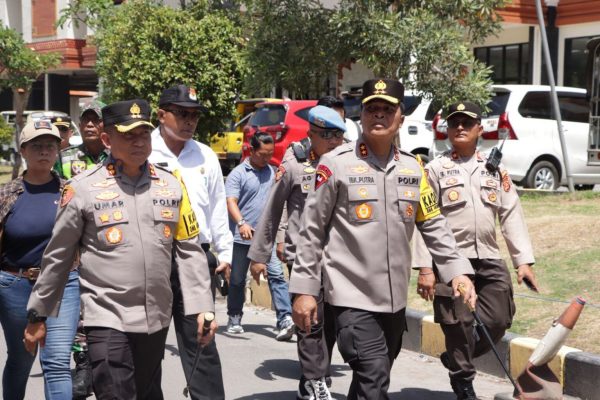 cek pengamanan logistik pemilu 2024 kapolda bali monitoring gor gema santhi sampalan 70326