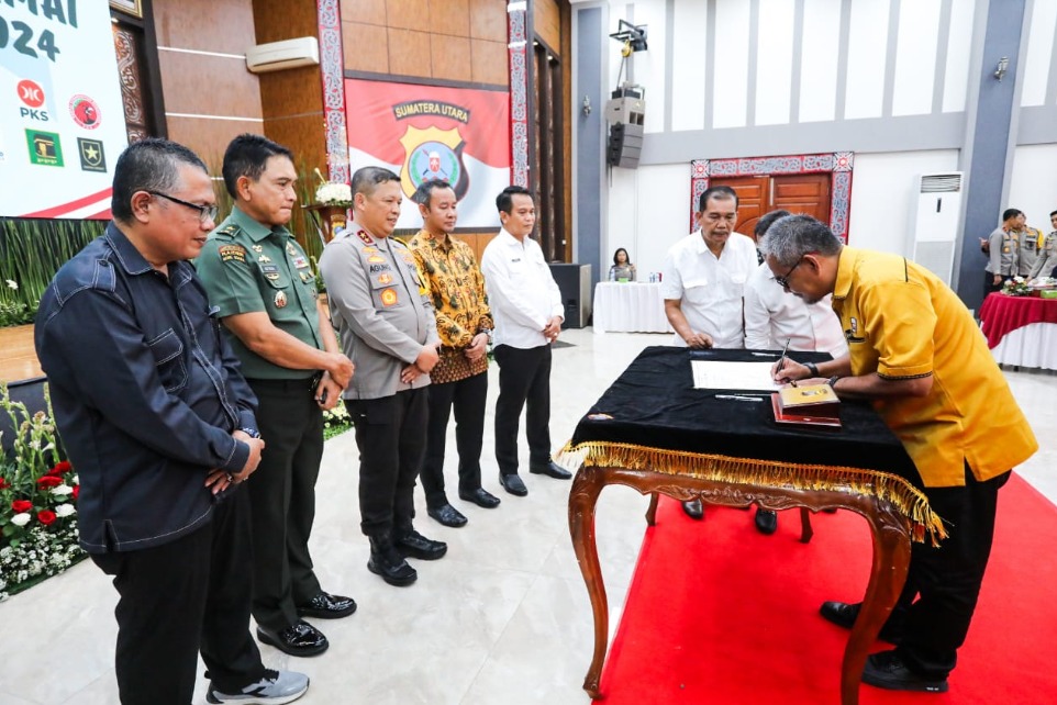 deklarasi pemilu damai 2024 kapolda sumut pemilu merupakan pesta perebutan hati rakyat 63274