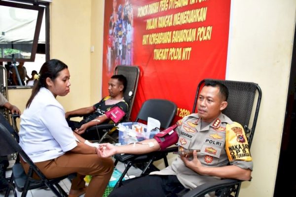 direktorat samapta salurkan 200 kantung darah bagi pmi kupang dalam perayaan hut korsabhara baharkam polri 71573