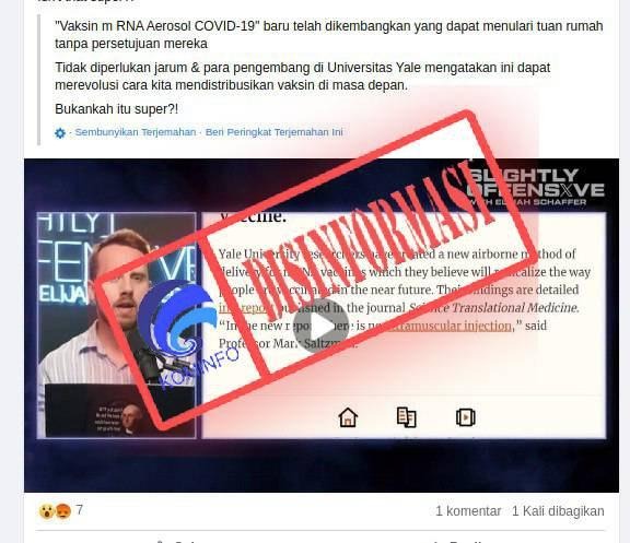 disinformasi universitas yale kembangkan vaksin covid 19 aerosol 64451