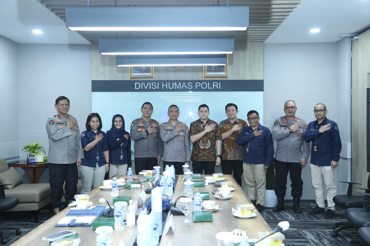 divisi humas polri mengadakan audiensi dengan net tv bahas program hari bhayangkara ke 77 59301