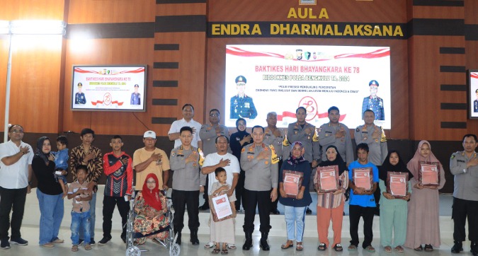hari bhayangkara ke 78 ratusan warga antusias ikuti layanan kesehatan gratis di bengkulu 75799