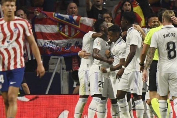 hasil liga spanyol derbi madrid diwarnai aksi brutal suporter dan gol bahu 49873
