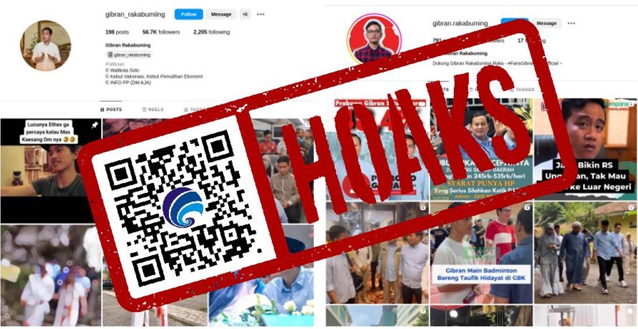hoaks akun instagram mengatasnamakan gibran rakabuming 67354