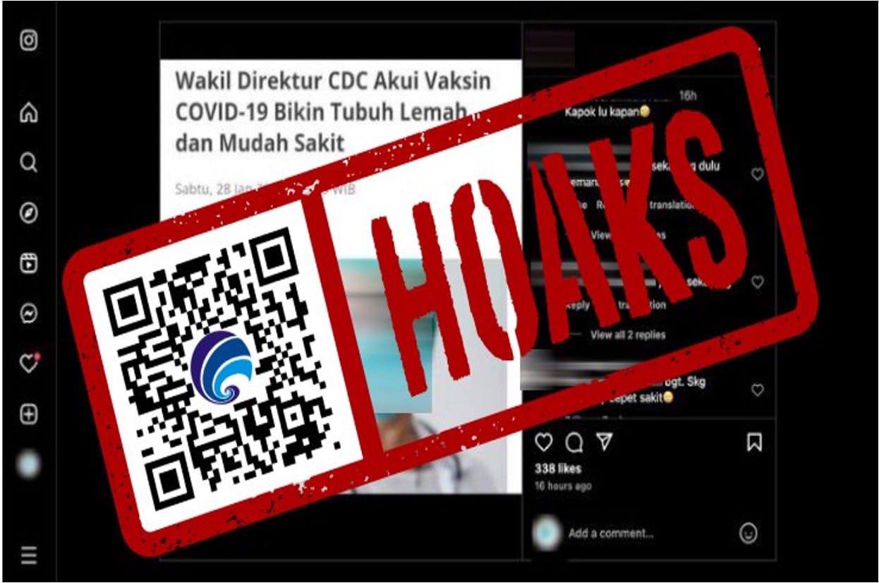 hoaks wakil direktur cdc akui vaksin covid 19 mengakibatkan tubuh lemah dan mudah sakit 71052