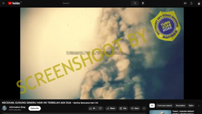 hoax gunung semeru meletus terbelah dua 55082