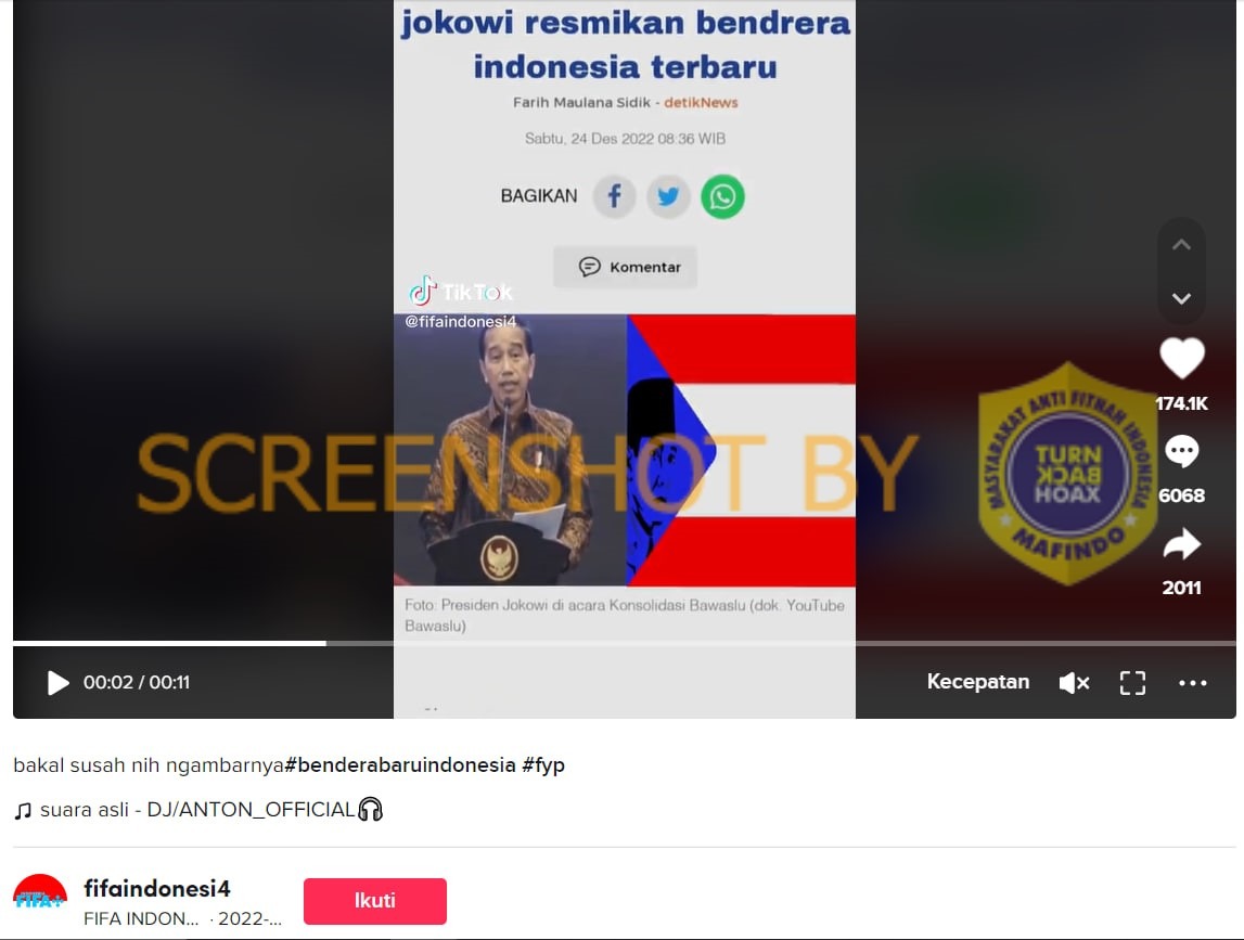 hoax sebuah artikel jokowi resmikan bendera indonesia terbaru 53119