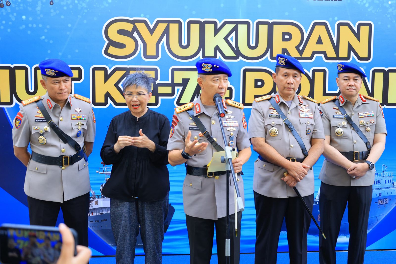hut ke 74 polairud baharkam polri pastikan pengamanan sumber daya kelautan 81518