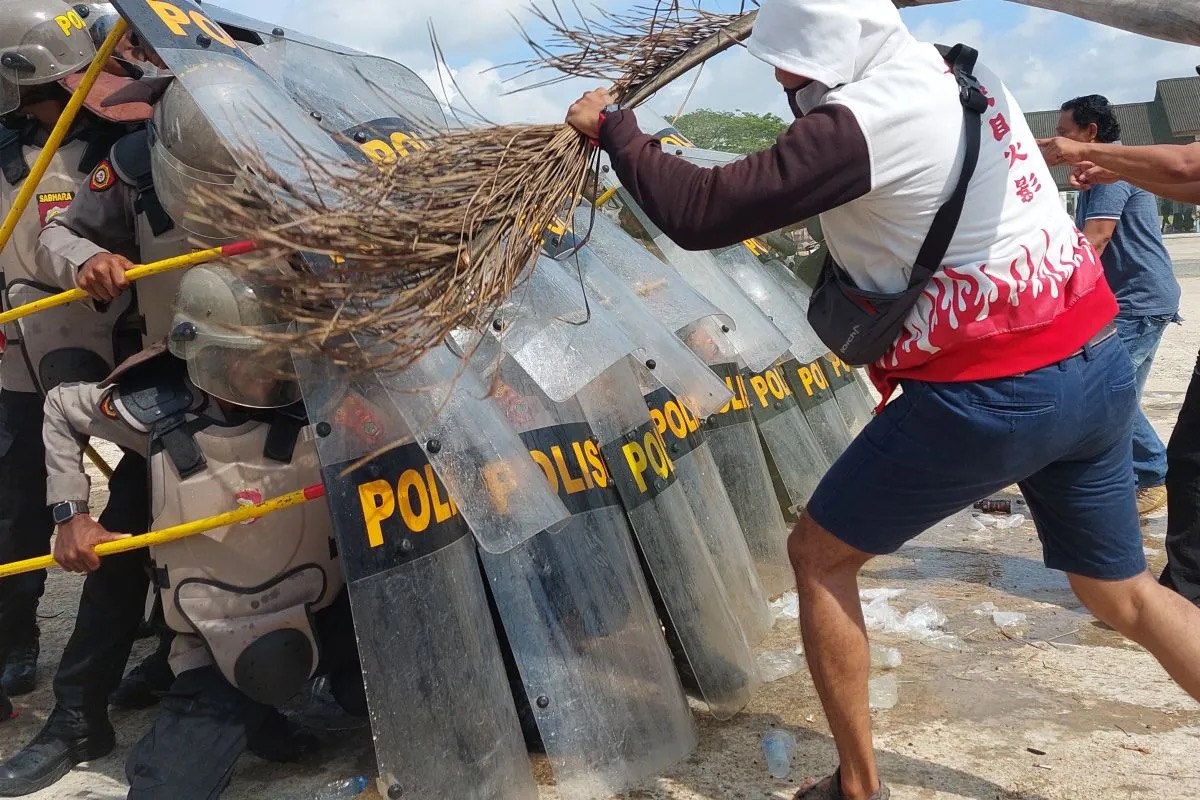 jaga kondusifitas polres sorong gelar sispamkota untuk pemilu 2024 66556