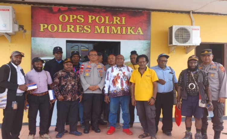 jamin keamanan pilkada polres mimika diskusi bersama tokoh masyarakat 7 suku 76639