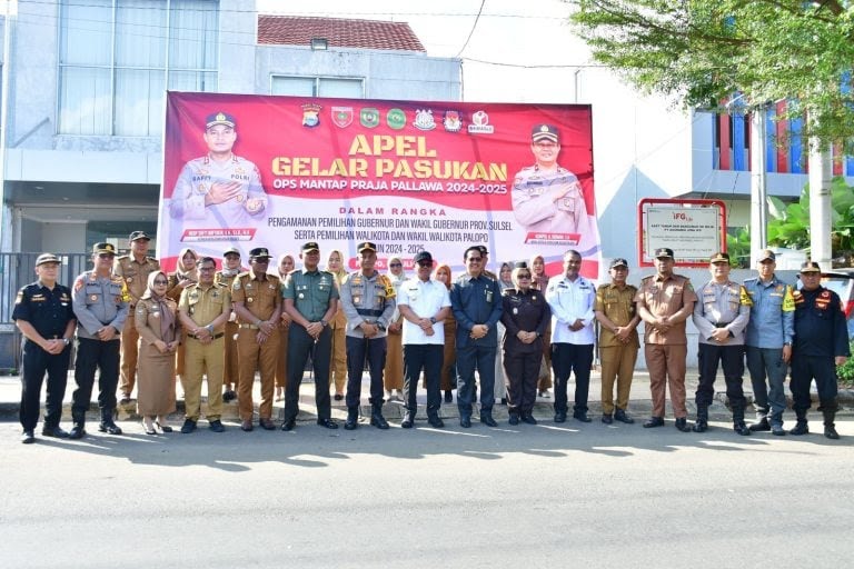 jelang pilkada 2024 polda sulsel gelar apel pasukan operasi mantap praja 77116