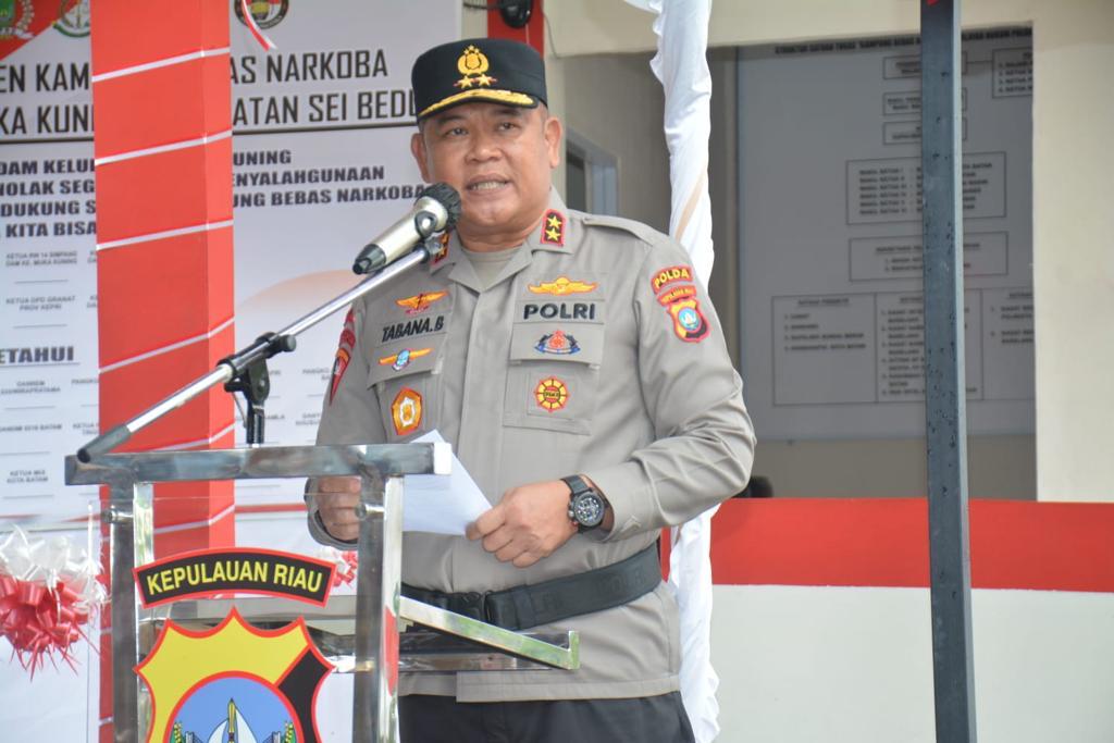 kampung bebas narkoba di batam tahun 2023 pendirian pospam terpadu resmi dicanangkan kapolda kepri 62365