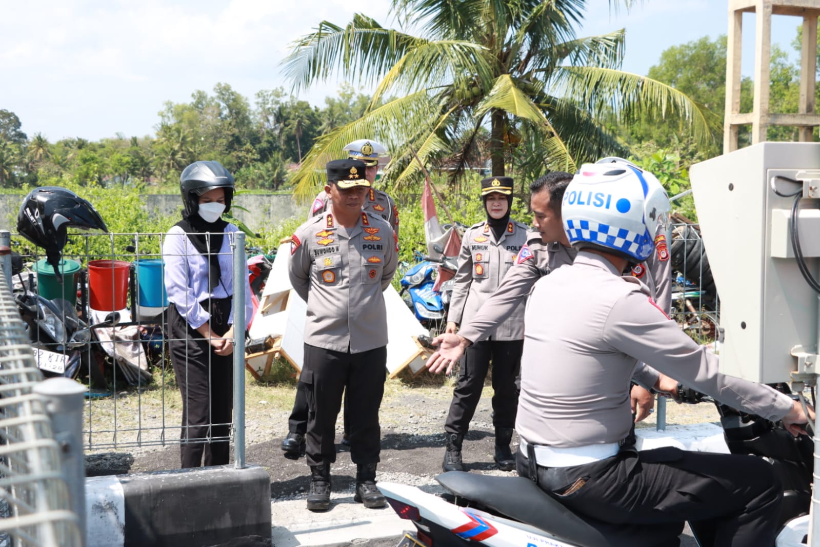 kapolda diy laksanakan pengecekan sirkuit uji praktik pembuatan sim polres kulonprogo 62010