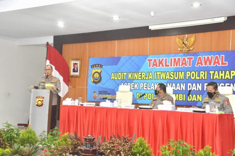 kapolda jambi buka audit kinerja itwasum polri tahap ii t a 2022 49469
