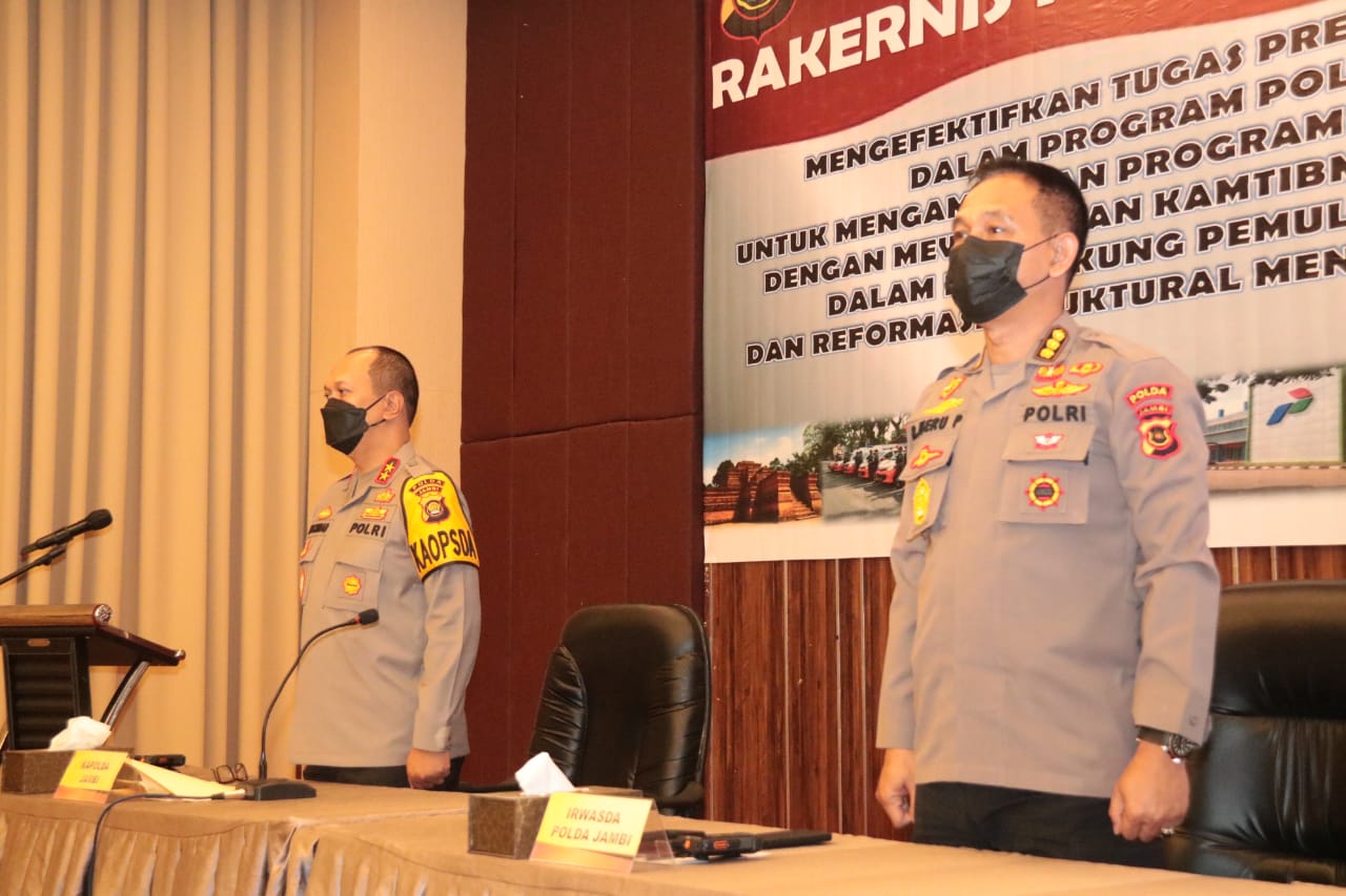 kapolda jambi buka rakernis dit samapta dan dit pamobvit polda jambi 46282