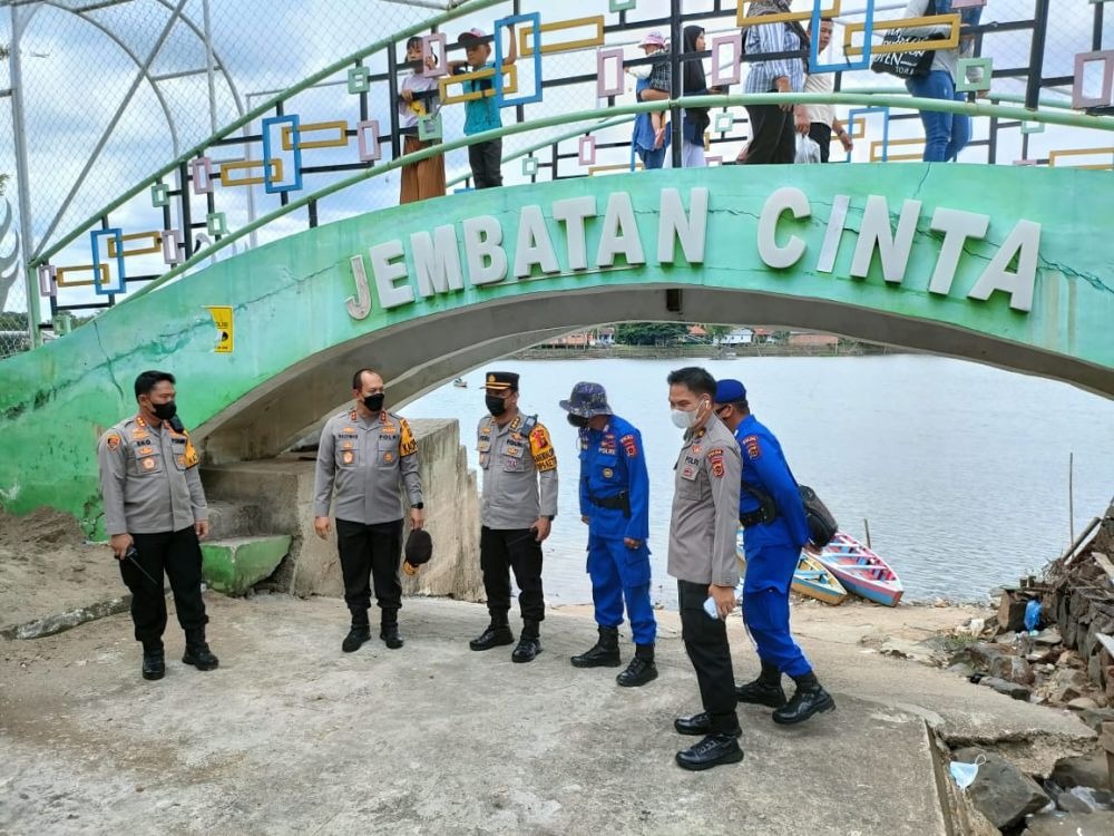 kapolda jambi pantau situasi wisata danau sipin ramai dikunjungi 46588