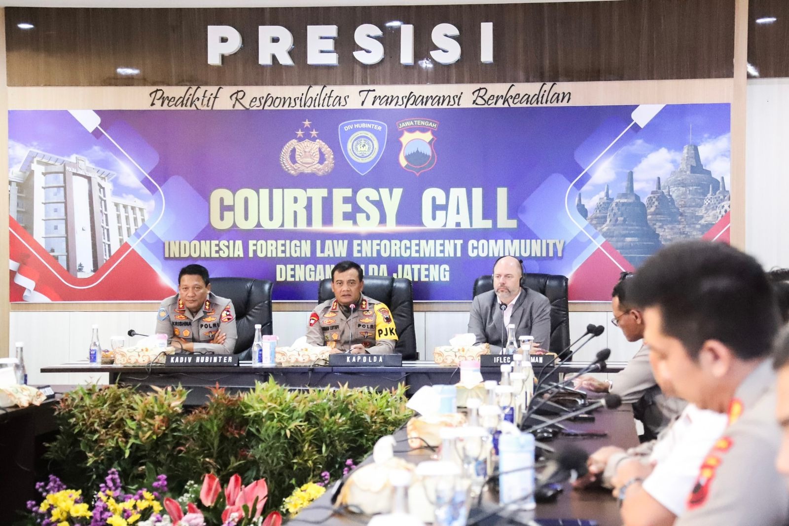 kapolda jateng paparkan program polda jateng hadir dan cooling system pemilu dengan delegasi iflec 63520