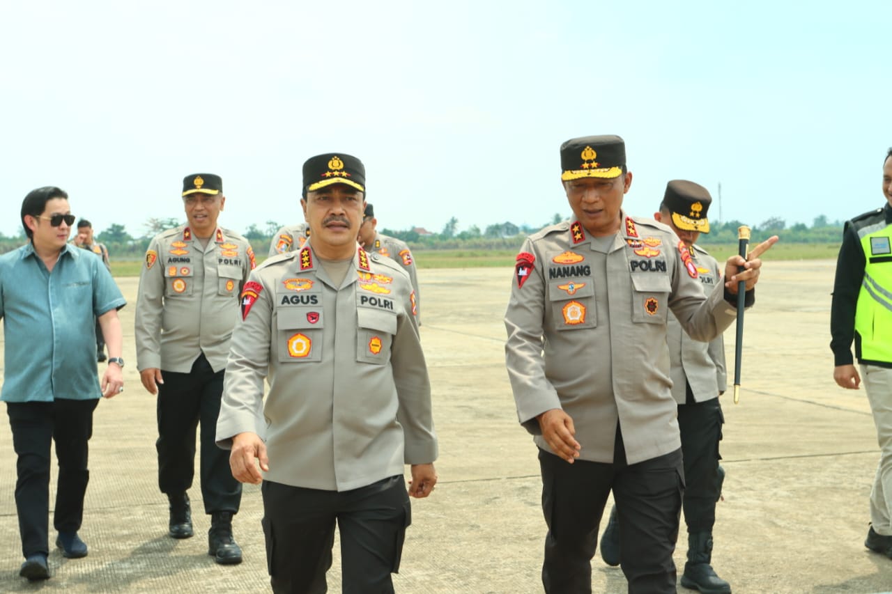 kapolda kalteng sambut hangat kedatangan wakapolri ini agenda kegiatannya selama 3 hari di palangka raya 63244