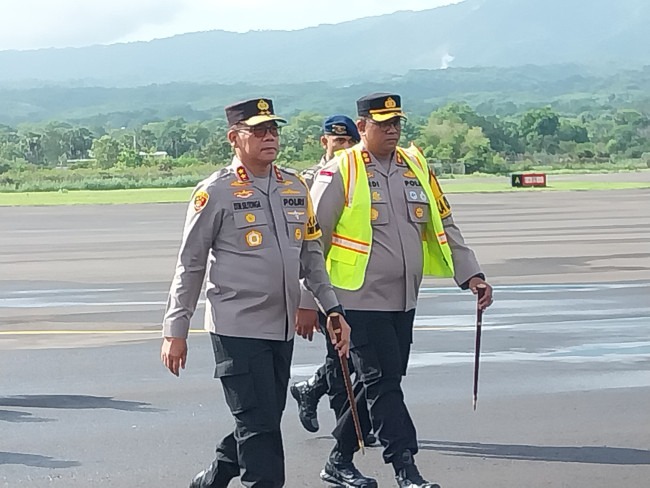 kapolda ntt cek persiapan keamanan pemilu 2024 di kabupaten sikka 69286
