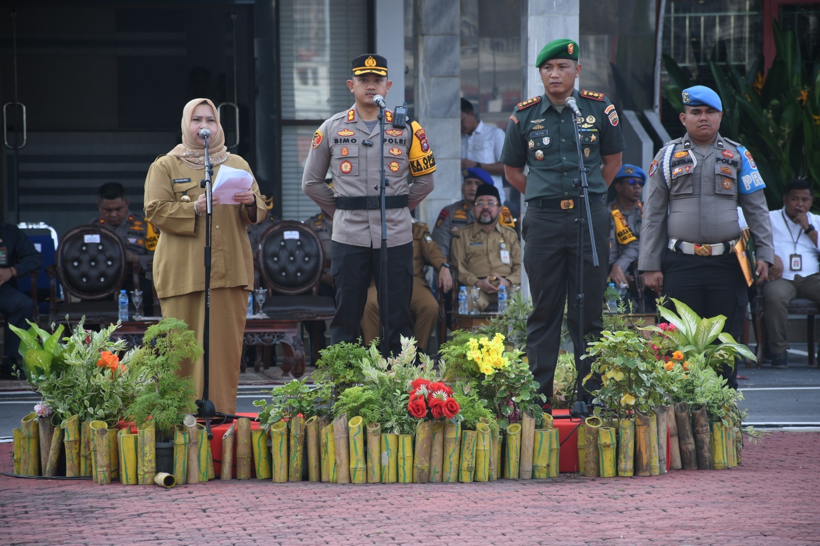 kapolres bengkalis beri arahan dalam apel sinergitas pengamanan dan cooling system pemilu 2024 68652