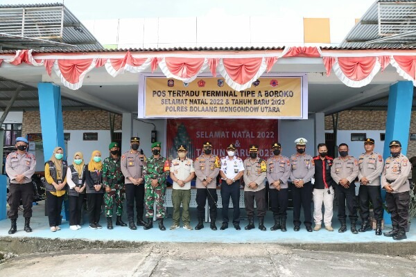 kapolres bolaang mongondow utara meninjau langsung kesiapan pengamanan nataru 52728