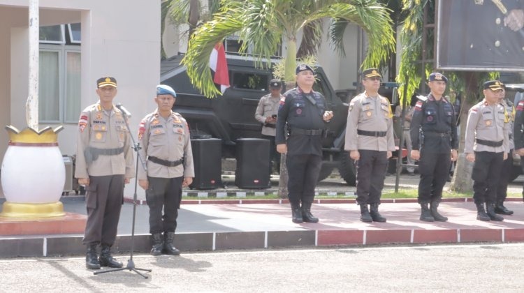 karo ops dan dansat brimob polda ntt cek pengamanan kamtibmas jelang putusan sengketa pilkada belu di mk 83820