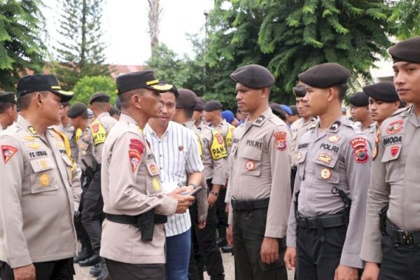 karoops polda ntt gelar pengecekan kembali personel bko polres jajaran pam pemilu 2024 70457