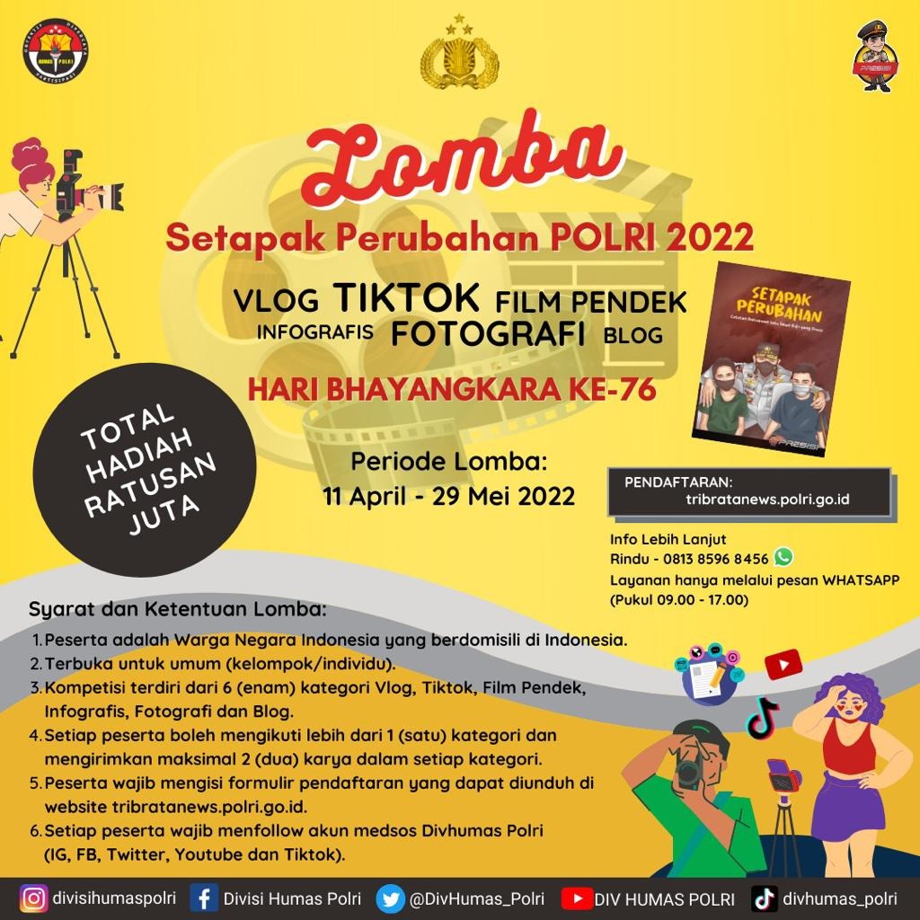 lomba kreatif polri sambut hut bhayangkara 47447