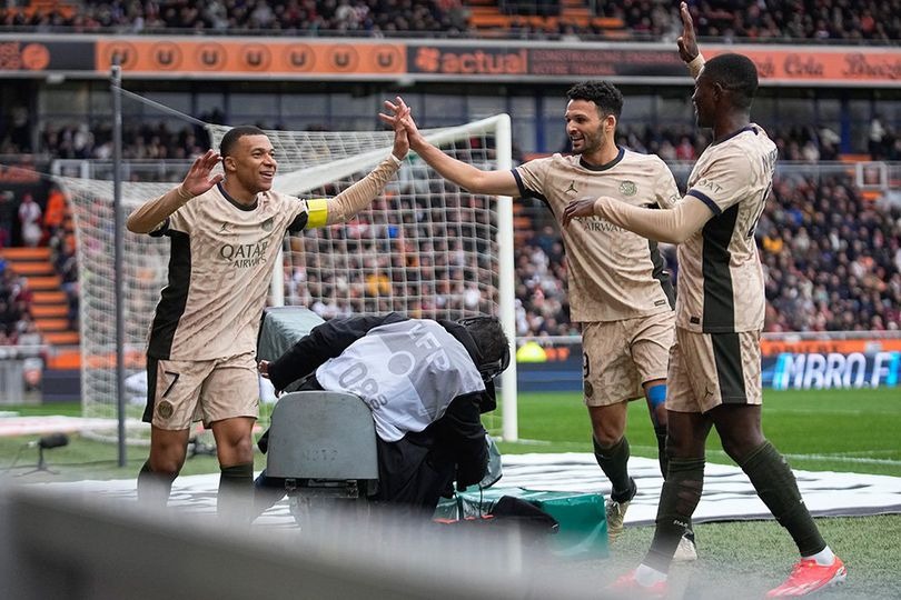 lorient dipermalukan oleh psg dengan skor telak 1 4 mbappe 43 gol musim ini 73068
