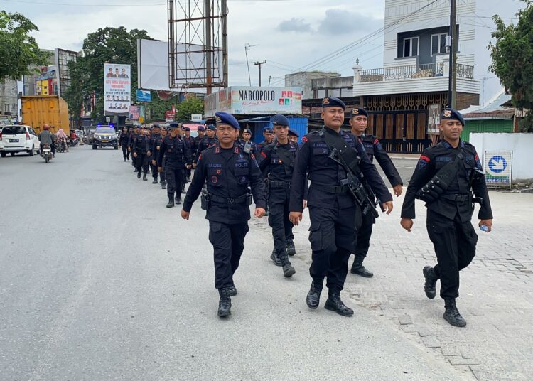 pasca bentrok dua ormas polisi laksanakan patroli dialogis di sumut 81819