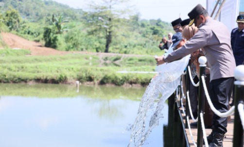 peringati hari lingkungan hidup sedunia kapolda sulsel tanam pohon dan tabur bibit ikan 74967