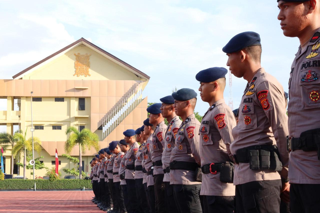 personel polda aceh diminta tingkatkan kemampuan jelang pon xxi dan pilkada serentak 77243