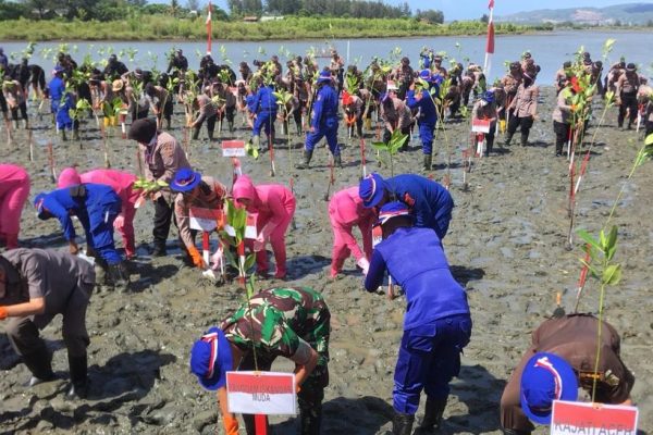polda aceh melaksanakan kegiatan penanaman 77 ribu pohon dalam rangka memperingati hut ri ke 77 49163