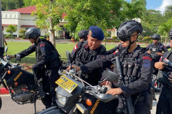 polda kepri kerahkan satu kompi pasukan anti anarki 72990