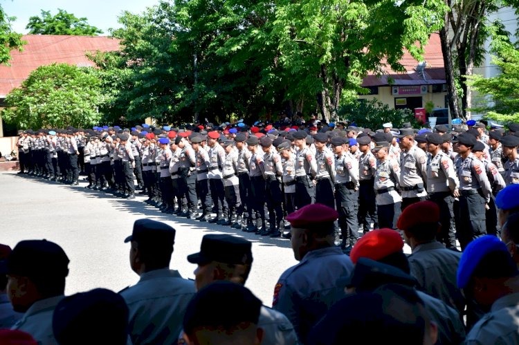 polda ntt gelar apel serpas personel bko pengamanan tps pilkada serentak 2024 80971