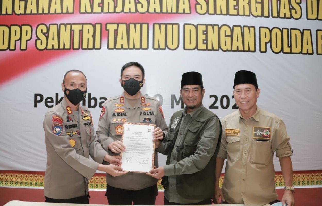 polda riau jalin kerjasama bersama santri tani komitmen wujudkan ketahanan pangan 46993