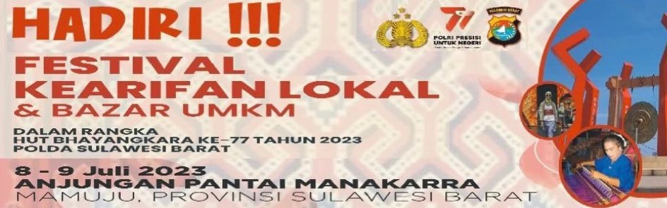 polda sulbar gelar festival kearifan lokal dan lari marathon dalam rangka semarak hut bhayangkara ke 77 60691
