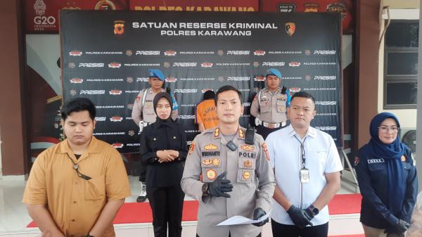 polisi berhasil amankan pelaku penusukan di karawang 53347