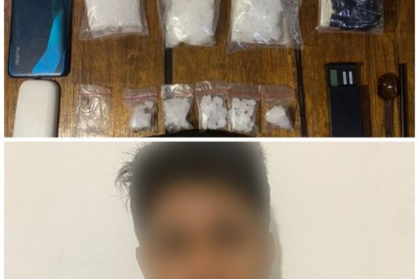 polisi berhasil mengamankan barang bukti sabu seberat 187 gram 49519