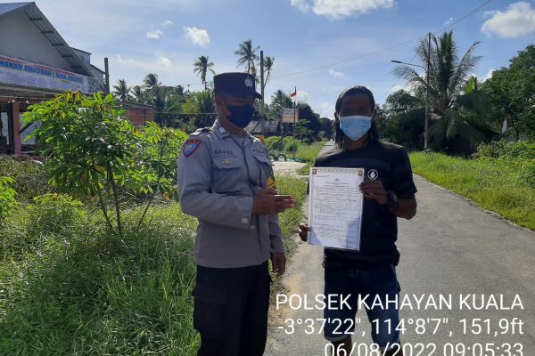 polisi berikan himbauan larangan membakar hutan dan lahan di kahayan kual 48778