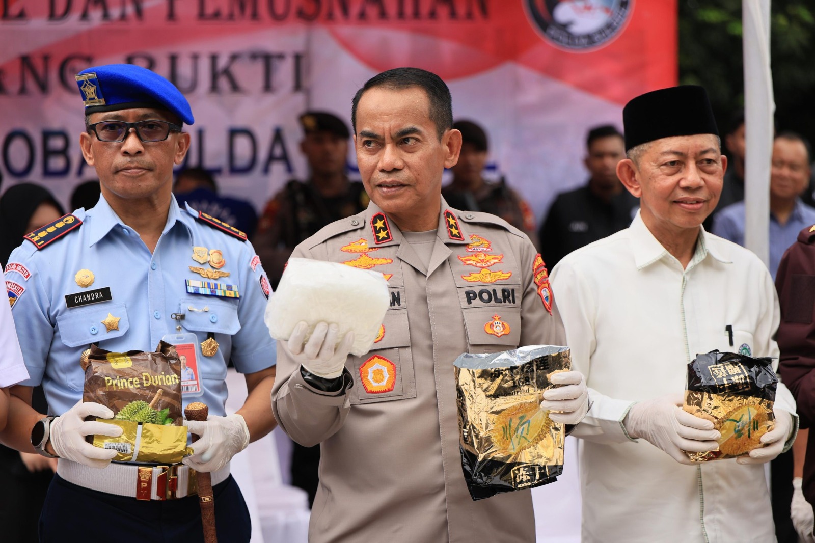 polisi musnahkan puluhan kg narkoba hasil sitaan di makassar 74645