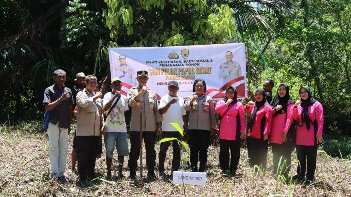 polres fakfak gelar baksos dan penanaman pohon dalam momen rakorbin sdm polri 65807