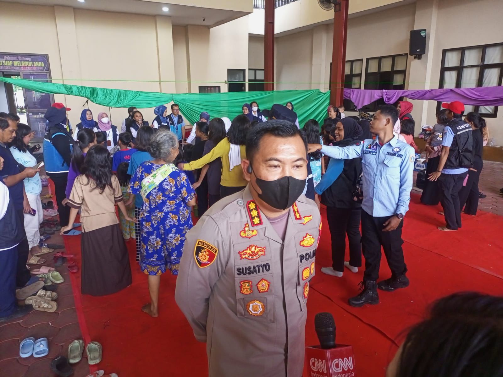 polres jakpus gelar trauma healing untuk korban kebakaran kebon kosong 83295