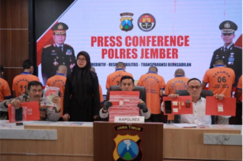 polres jember berhasil amankan 10 pengedar narkoba selama sepekan 53237